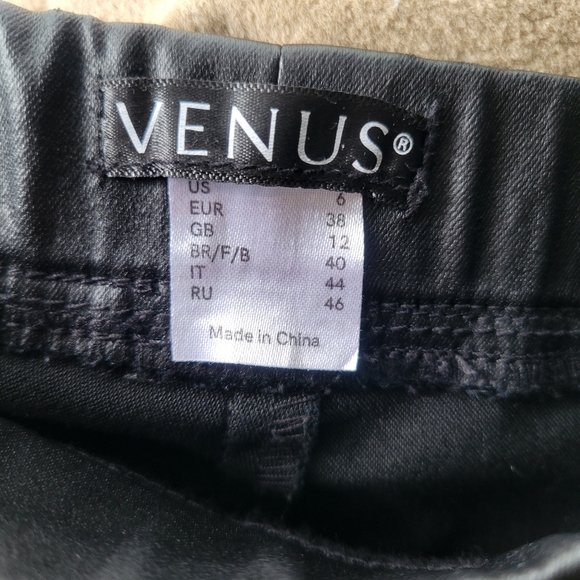 Venus Faux Leather Sequin Embellished Pants - Picture 6 of 9